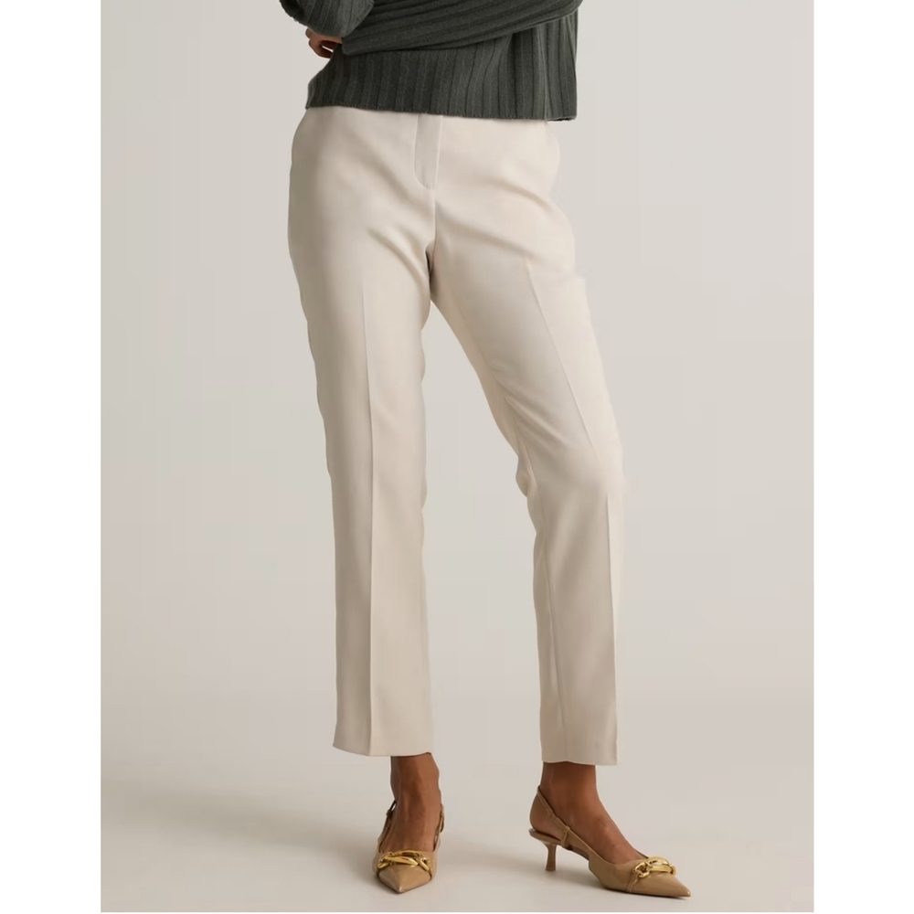 NWT Quince Stretch Crepe Ankle Pants Size 4